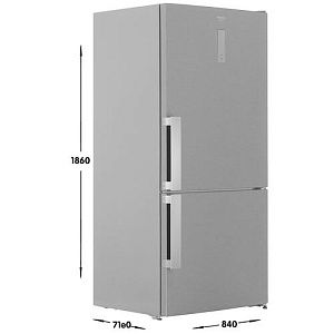 Холодильник с морозильником Hotpoint-Ariston HA84BE 72 XO3 2 серебристый