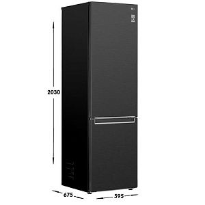 Холодильник с морозильником LG GA-B509PBAM черный