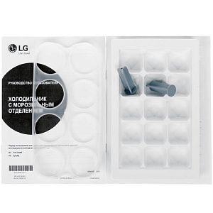 Холодильник с морозильником LG GA-B419SLUL серебристый