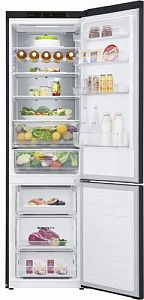 Холодильник с морозильником LG GW-B509SBNM черный