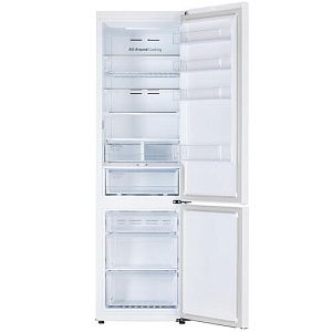 Холодильник с морозильником Samsung RB38T676FWW/WT белый
