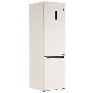 Холодильник с морозильником LG GA-B509MESL бежевый
