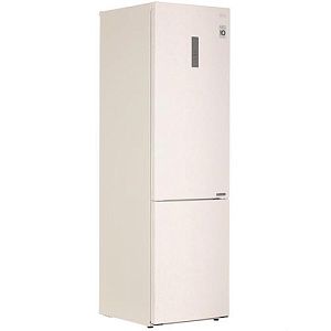 Холодильник с морозильником LG GA-B509CEWL бежевый