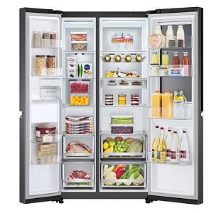 Холодильник Side by Side LG GC-Q257CBFC черный