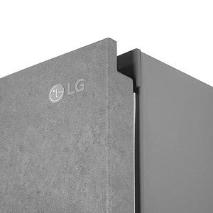 Холодильник с морозильником LG GA-B509MCZL серый