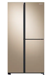 Холодильник многодверный Samsung RS63R5571F8/WT бежевый
