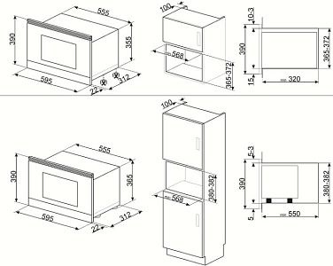 Микроволновая печь Smeg MP122B3