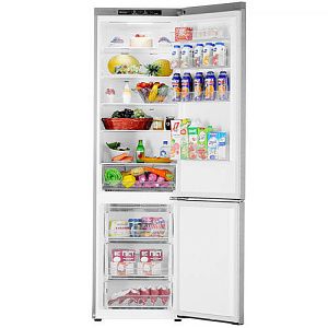 Холодильник с морозильником LG GA-B509MCZL серый