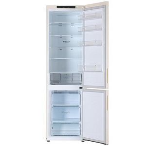 Холодильник с морозильником LG GA-B509CECL бежевый