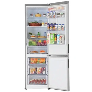 Холодильник с морозильником Samsung RB37P5300SA серебристый