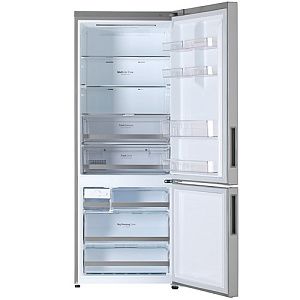 Холодильник с морозильником LG GC-B569PMCM серебристый