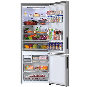 Холодильник с морозильником LG GC-B569PMCM серебристый