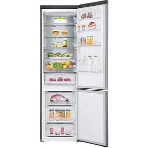 Холодильник с морозильником LG GC-B509SMSM серебристый