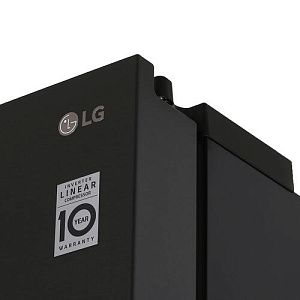 Холодильник Side by Side LG GC-L257CBEC черный