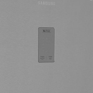 Холодильник с морозильником Samsung RB37A5470SA/WT серебристый