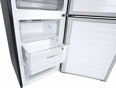 Холодильник с морозильником LG GW-B509SBNM черный