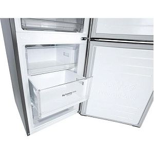 Холодильник с морозильником LG GC-B509SMSM серебристый