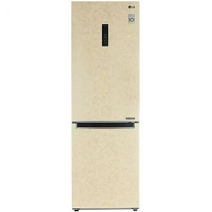 Холодильник с морозильником LG GA-B459MESL бежевый