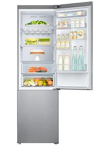 Холодильник с морозильником Samsung RB37P5491SA серебристый