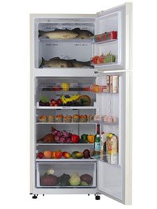 Холодильник с морозильником Samsung RT43K6000EF/WT бежевый