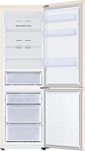 Холодильник с морозильником Samsung RB34T670FEL/WT бежевый