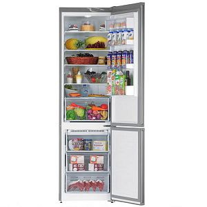 Холодильник с морозильником Bosch KGN39VL25R серебристый