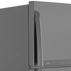Холодильник с морозильником LG GN-H702HMHZ серебристый