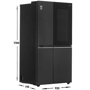 Холодильник Side by Side LG GC-Q257CBFC черный