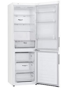 Холодильник с морозильником LG GA-B459CQSL белый