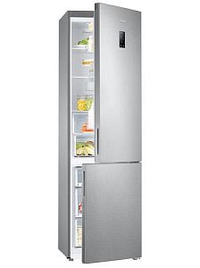 Холодильник с морозильником Samsung RB37A5200SA/WT серебристый