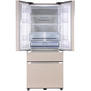 Холодильник многодверный Samsung RF50N5861FG/WT бежевый